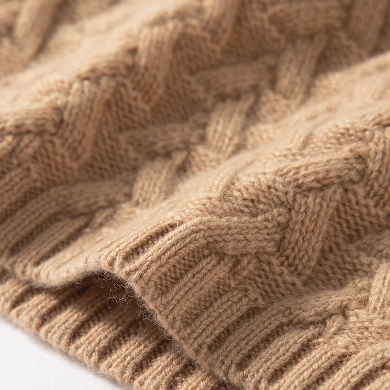 

100% Pashmina Knitting Hats Women 2020 New Fashion Winter Warm Soft Headgears Female Pure Goat Cashmere Hat