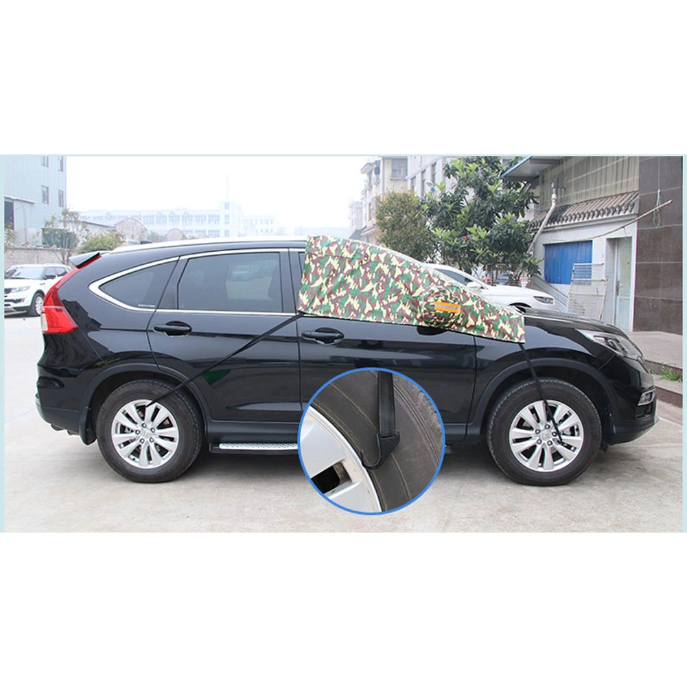 

Universal camouflage Car Cover waterproof Sunvisor outdoor indoor protection cover for car reflector dust rain snow protective