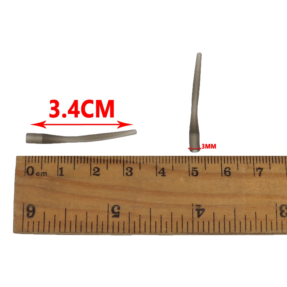 JIGEECARP 12 шт./лот Карп Рыболовный такелаж мягкий конус рукав Combi Rig Heli Rig Hair Rig крючок рукав камуфляж зеленый и коричневый аксессуары