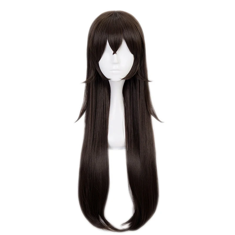 

Game Genshin Impact Amber Dark Brown Long Wig Cosplay Costume Heat Resistant Synthetic Hair Women Party Role Play Wigs