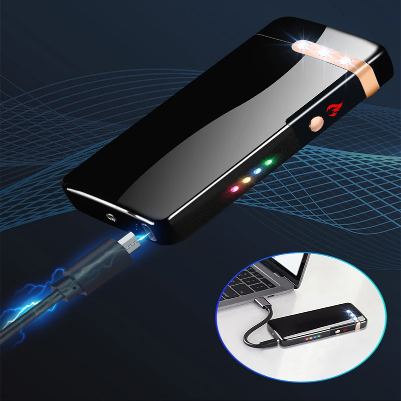 

Extra Large Arc Ciga lighter USB charging lighter Plasma cigarette cigar lighters Windproof flame Electronic lighter