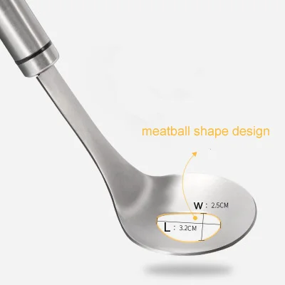 

Non-Stick Creative Meatball Maker Spoon Meat Baller with Elliptical Leakage Hole Meat Ball Mold Kitchen Utensil Gadget Meat Tool