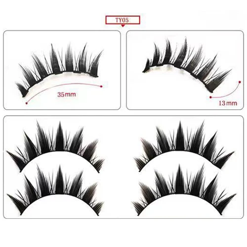 Magnetic Lashes TY05 Блеск-сказка 3D магнитный Набор ресниц синтетические волокна Накладные ресницы с магнитной подводкой для глаз магнит синтетические ресницы - Цвет: Magnetic Lashes TY05