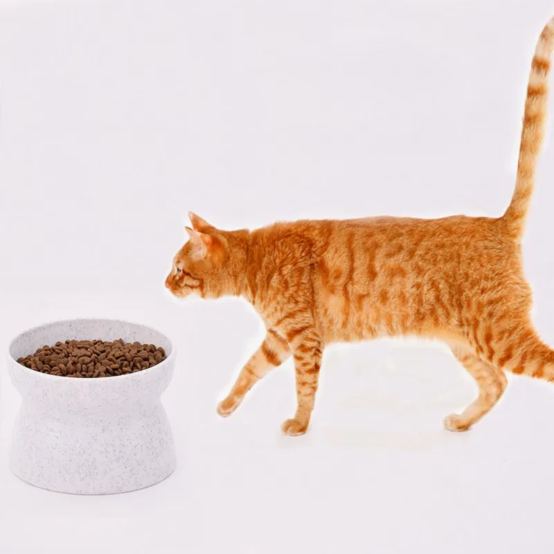 Creative Antiskid Cat Bowls With Raised Stand Pet Food And Water Bowl Perfect For Cats Small Dogs Supplies | Дом и сад