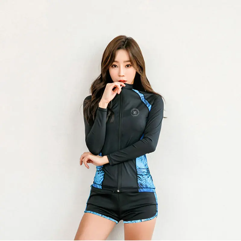 Купальник Рашгард мужской/женский комплект из 3 предметов длинный рукав на