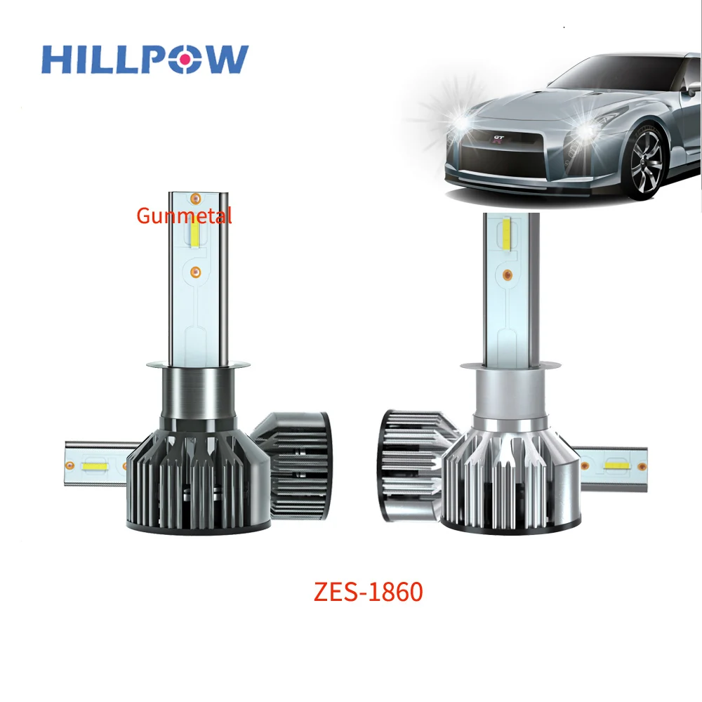 HILLPOW H7 светодиодный головной светильник H4 светодиодный автомобильный светильник H7 светодиодный лампы зэс 1860 чип H1 H11 H3 H13 9004 9005 9006 9007 3000k 4500k 6000k 10000lm