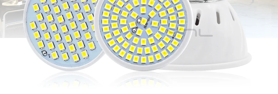 Lampara светодиодный Лампа 220V E27 E14 GU10 MR16 светодиодный точечная лампа прожектор Bombilla SMD2835 48 60 80 Светодиодный прожектор для дома для украшения лампа
