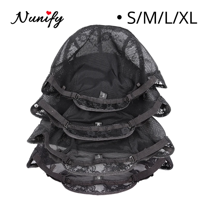 Лучшая шапочка для парика Nunify 3 шт./лот дешевые парики с регулируемым ремешком