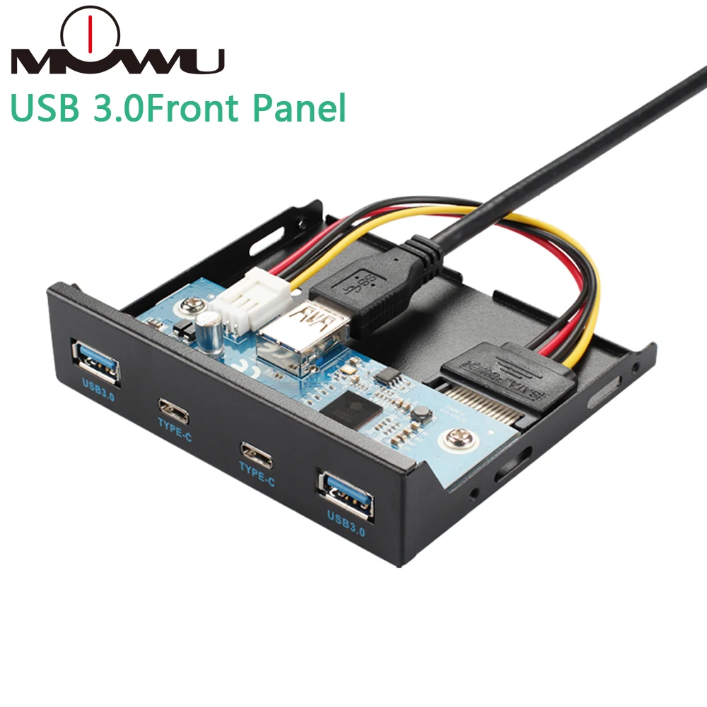 MOWU 3 5 дюйма Custom 2 порта USB 0 и Type C компьютерный чехол Передняя панель | Компьютеры