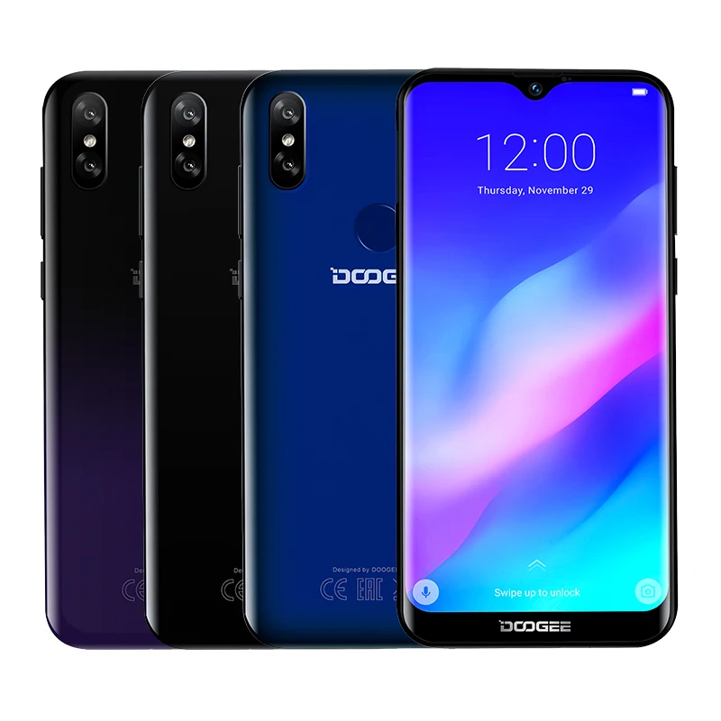 Смартфон DOOGEE Y8 Plus Android 9 0 MTK6761 3 Гб ОЗУ 32 ПЗУ FDD LTE 6 21 дюймов 19:9 экран 4000 мАч две