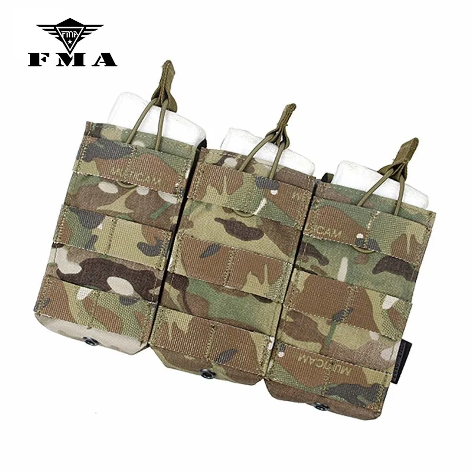 Тактические Чехлы FMA TMC тройная сумка для магазина Molle 556 Тактическая Военная