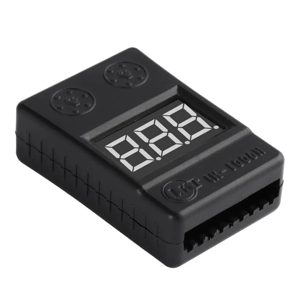 

Droyuke 2 in 1 1-8S lithium/lithium ion/iron battery voltage tester low voltage buzzer alarm checker for car and aircraft toys
