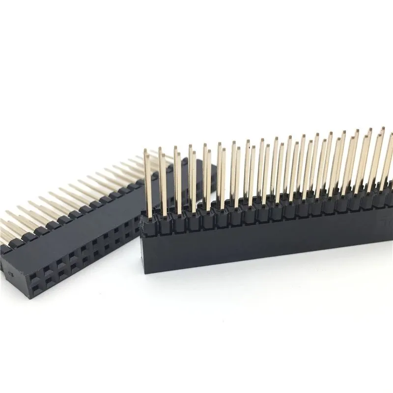 2.54mm Double Row Female Long pin 12.2mm Industrial motherboard interface 2*20p Pin Header socket PCB Connector for GPIO 3B+ 4B