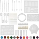 Силиконовая форма для сушеных цветов, смолы, декоративное ремесло, сделай сам, форма для сережек, подвесок, глины, формы для литья эпоксидной смолы для украшений