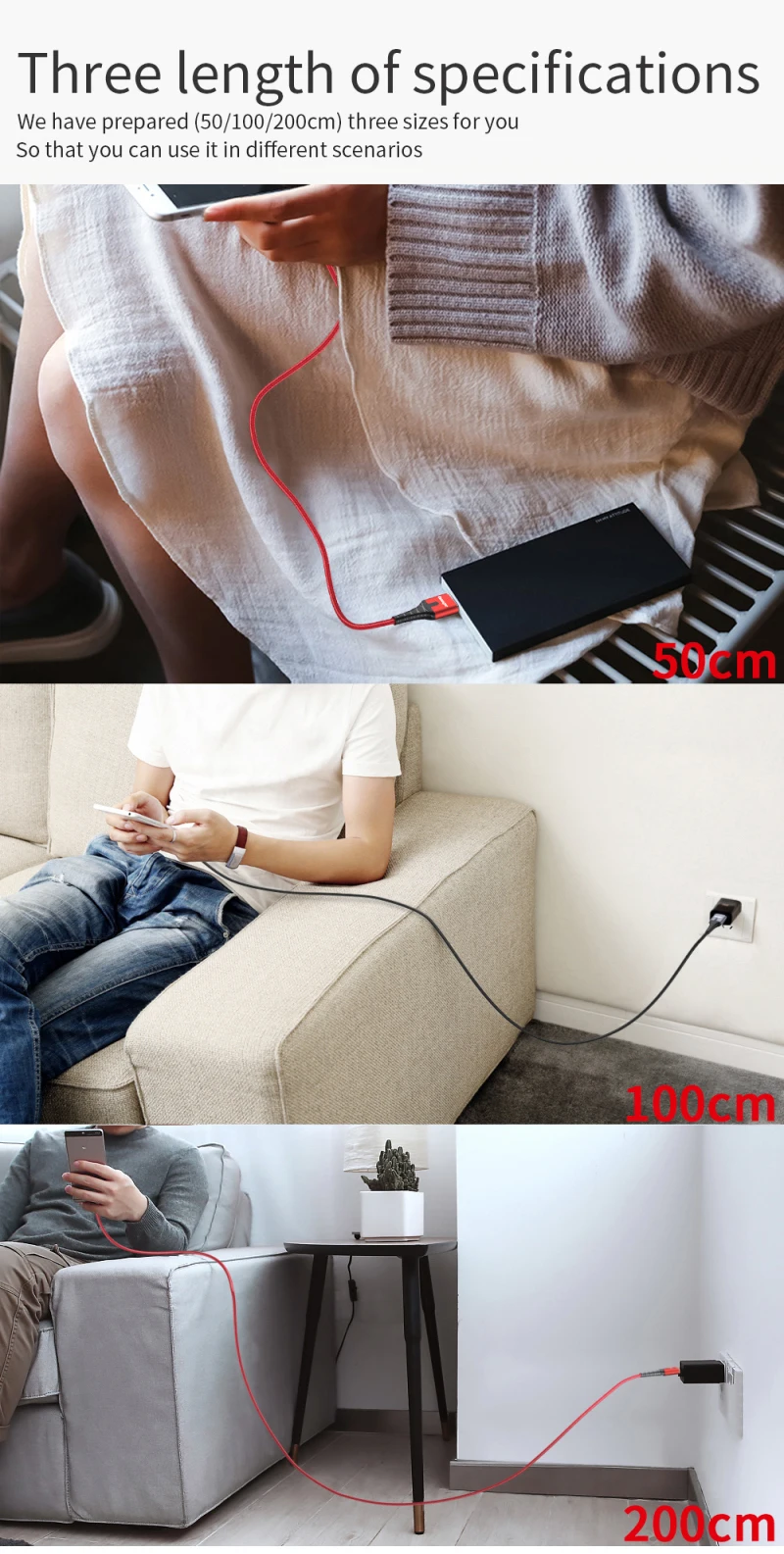 Essager светодиодный usb type C быстрый заряд кабеля провода шнур 3 м кабель usbc для Xiaomi K20 samsung Oneplus 7 Pro мобильный телефон USB-C провода