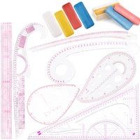 lmdz multi function plastic french curve sewing ruler measure dressmaking tailor fashion design pattern template craft tool set