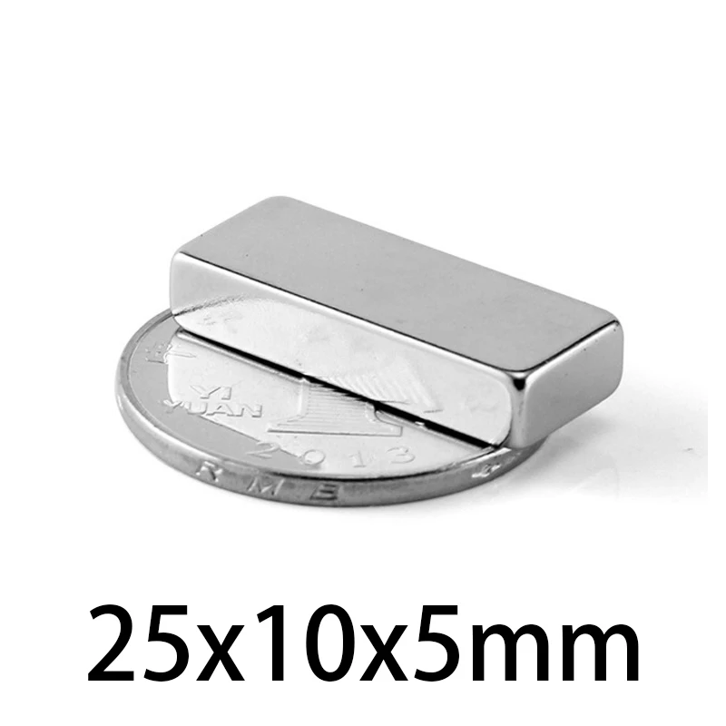 5-50 шт. 25 мм * 10 5 кубовидный магнит сильный 25x10x5 блочные магниты NdFeB магнитные микро