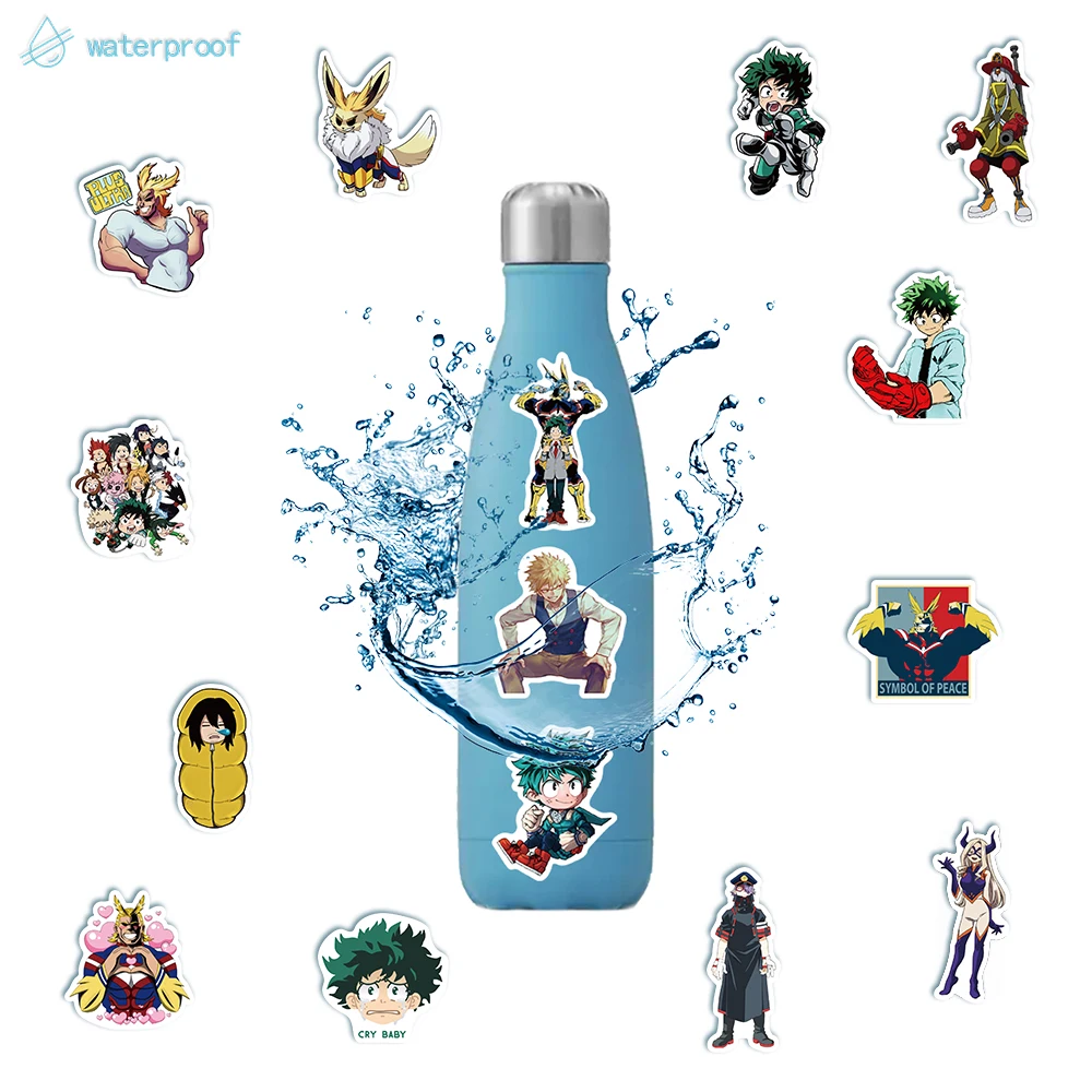 Стикеры японские аниме Моя геройская Академия для ноутбука мотоцикла скейтборда