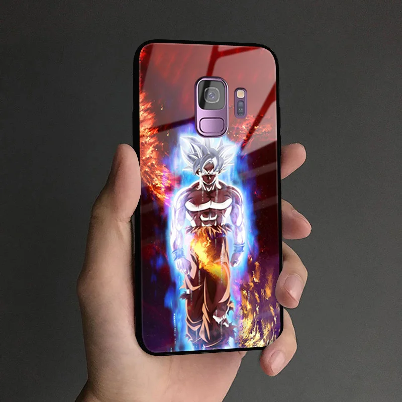 Dragon Ball Super DBS Goku аниме мягкий силиконовый стеклянный чехол для телефона, чехол для samsung Galaxy S8 S9 S10e S10 Note 8 9 10 Plus - Цвет: TGLASS 41