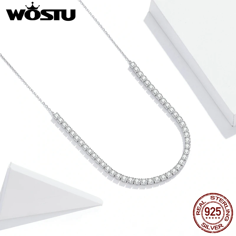 Ожерелье женское из серебра 2020 пробы с блестками | Украшения и аксессуары