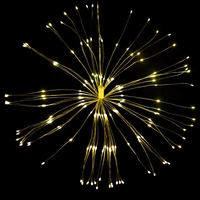 120 led white firework battery string lights waterproof warm with remote control copper wire christmas wedding party light lamp