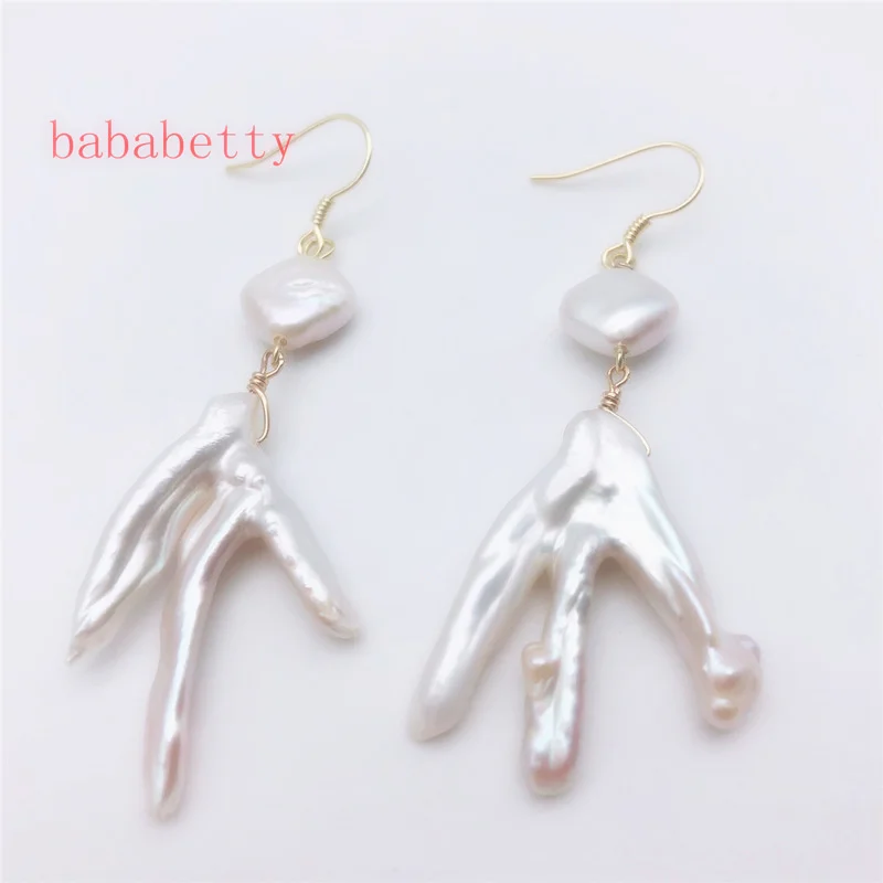 Новинка тибетское серебро модные серьги ручной работы из натурального