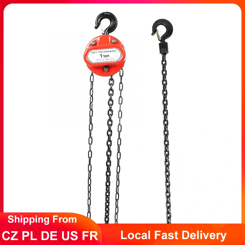 

1T 3m Lifting Chain Block Heavy Duty Manual Chain Puller Hoist Lever Pulley Hoist with Hook Lifting Tools