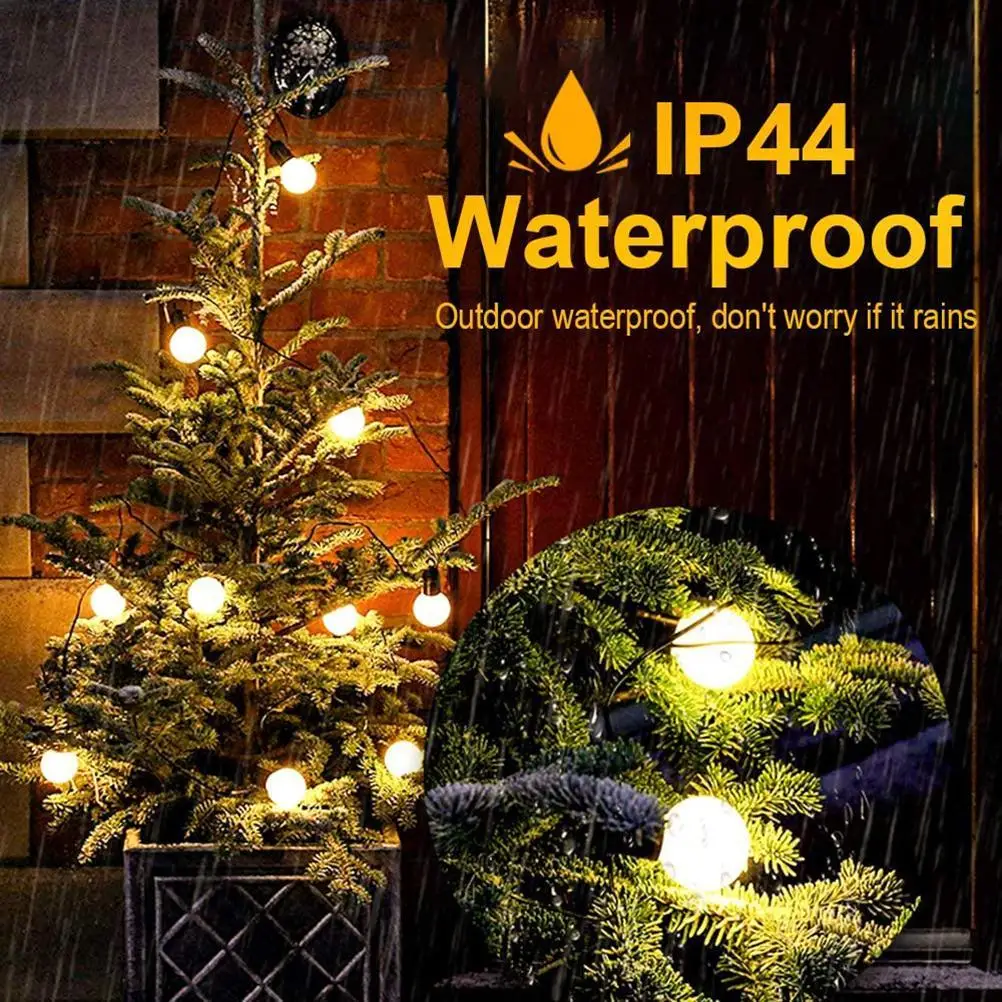 

Solar Fairy Lights Outdoor Solar Bulbs String Lights 8 Modes IP65 Waterproof Solar Powered Fairy Lights for Party Garden Yard