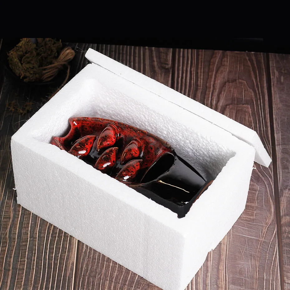 

50 PCS Mountain River Handicraft Incense Holder Ceramic Backflow Waterfall Smoke Incense Burner Home Decor best Christmas gift