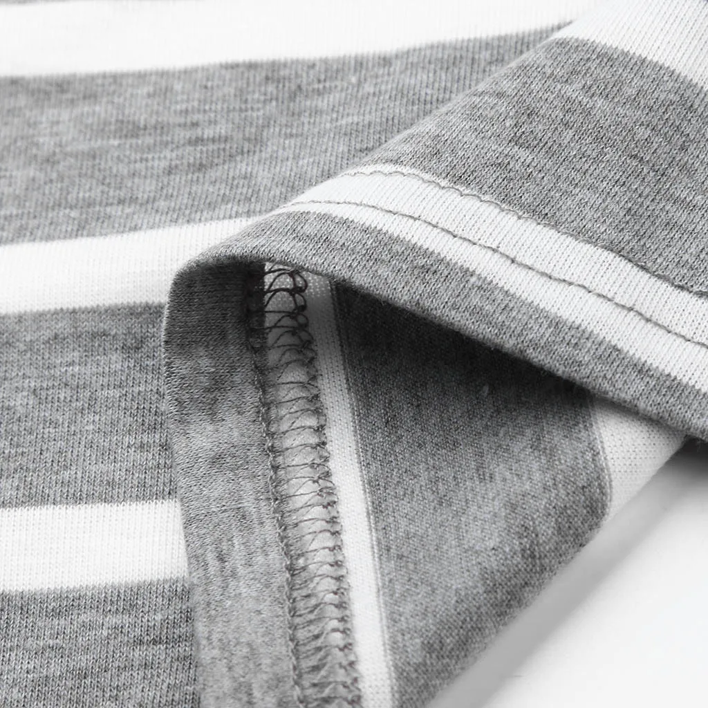 Осенние платья для беременных женщин 3/4 рукав полосатая повязка кормления ночная