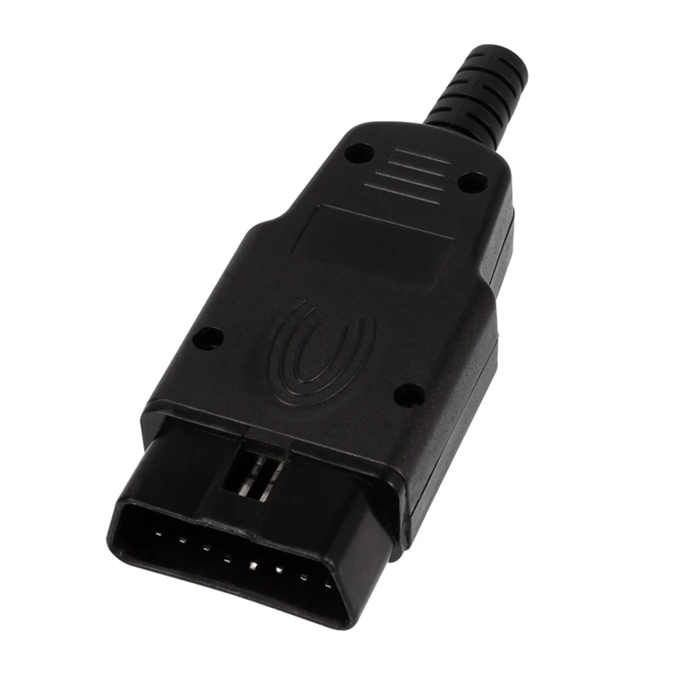 

Универсальный 16-контактный Штекерный разъем OBD2 16-контактный переходник OBD II jзум для DIY диагностических инструментов аксессуар
