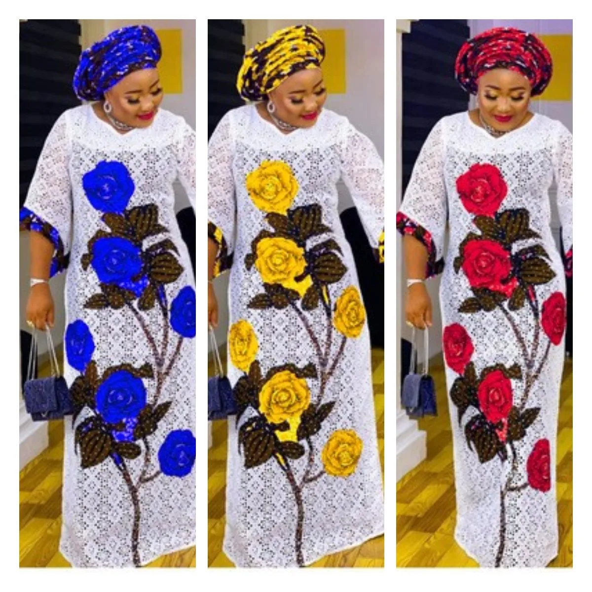 Африканские платья для женщин новинка 2021 летнее Женское Платье макси с цветами