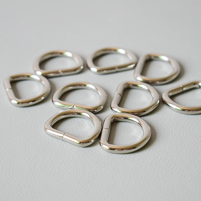 50 шт./лот серебряные неспаянные металлические плоские D Dee Кольца образные кольца