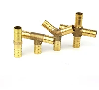 brass splicer barb pipe fitting 4mm 6mm 8mm 10mm 12mm 19mm 16mm 25mm tail pneumatic air water hose connector coupler adapter
