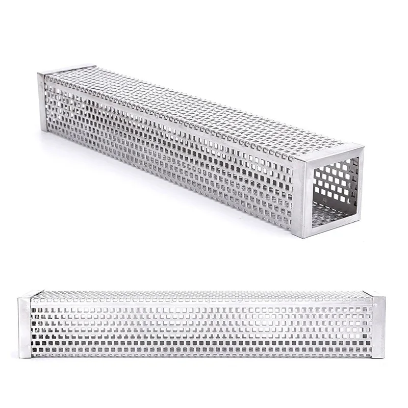 15cm BBQ Smoke Generators Stainless Steel Round Holes Pellet Smoker Tube Hexagon Cold Smoking Wood Barbecue Accessories | Дом и сад