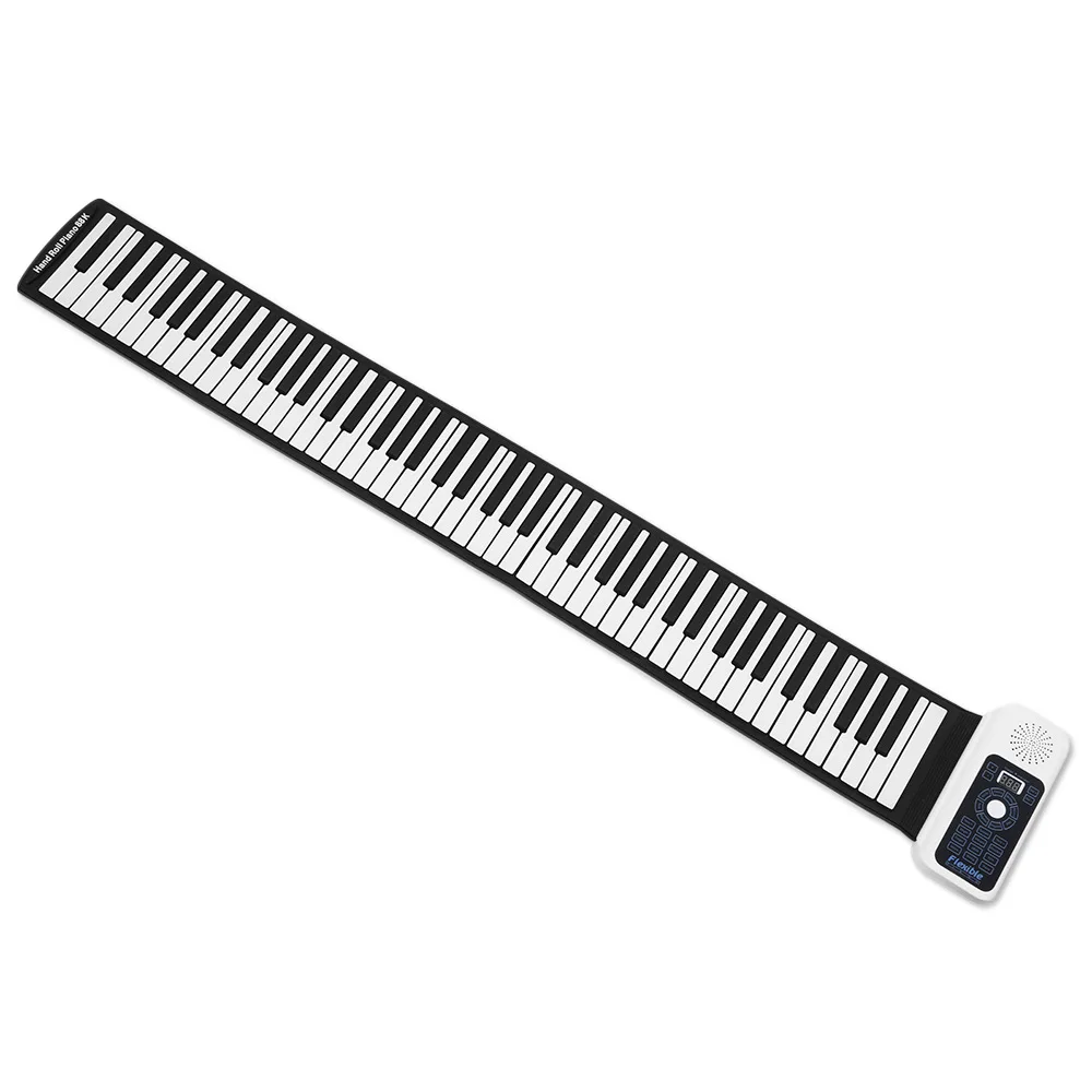 88 keys portable roll up piano Silicon keyboard thickness design Rechargeable USB MIDI Keyboard MIDI Conctroller Foldable piano