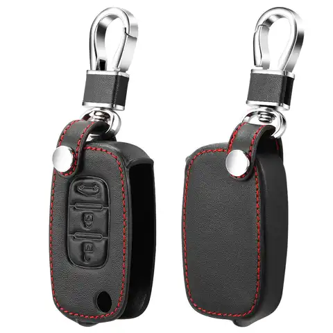 Пульт дистанционного управления 3 кнопки ключи кожаный чехол Брелок для Лада седан Largus Калина Granta Веста X-Ray для Renault ключа оболочки