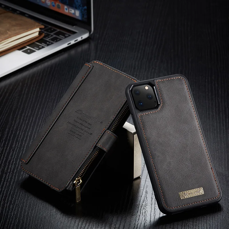 Роскошный Магнитный кожаный чехол для IPhone X XS Max XR SE многофункциональный флип