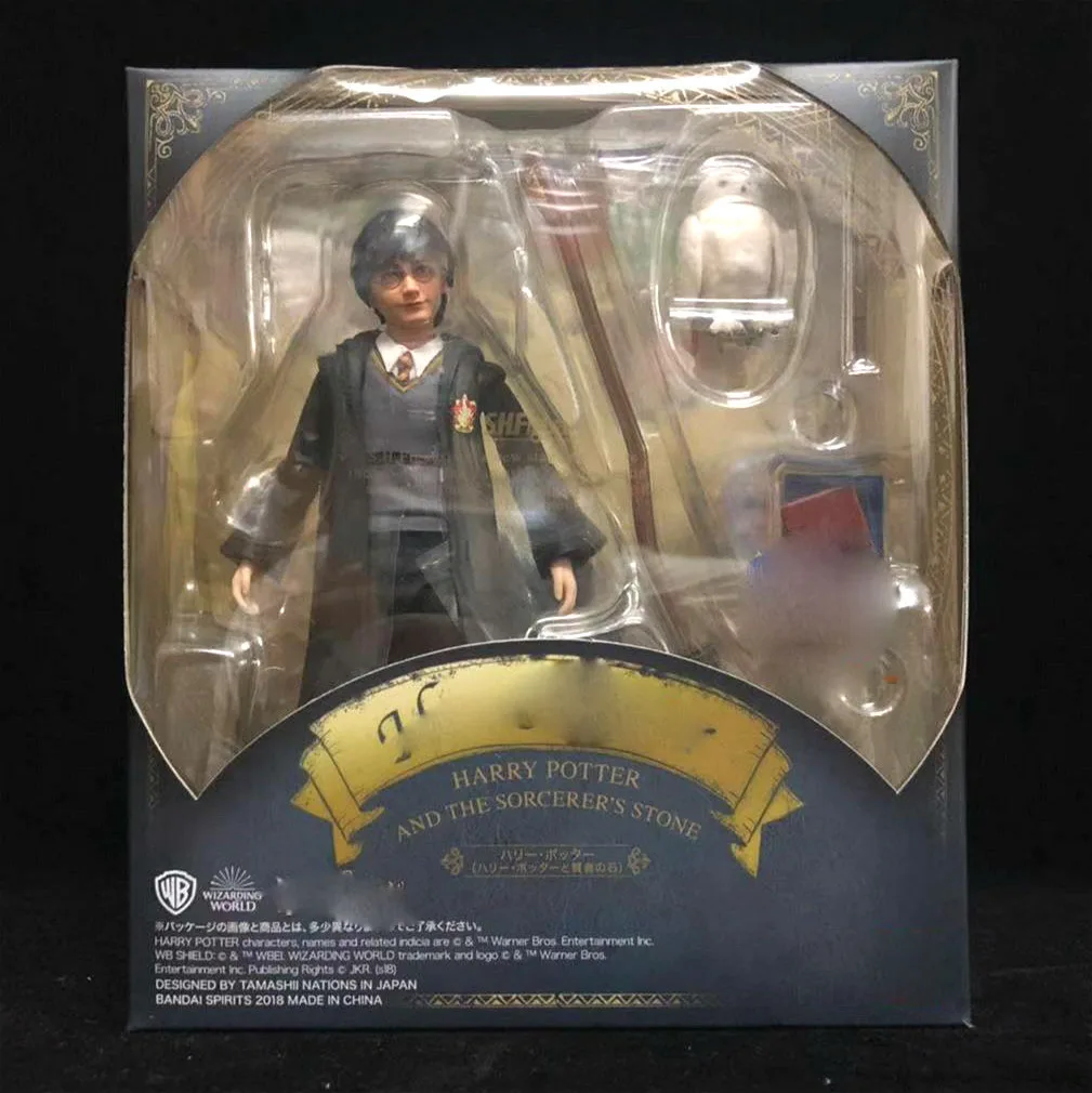 Potter with Box СВЧ Снейп экшн-фигурка игрушки волшебный фильм hp Коллекционная модель Рон Уизли Гермиона Грейнджер кукла из ПВХ подарок для коллекционеров фанатов игрушки - Цвет: Potter with Box
