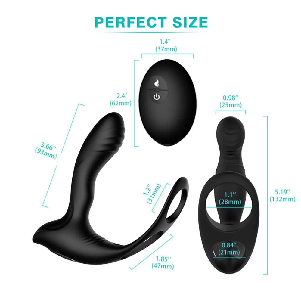 Вибратор для массажа простаты HISO беспроводной мастурбатор с пультом