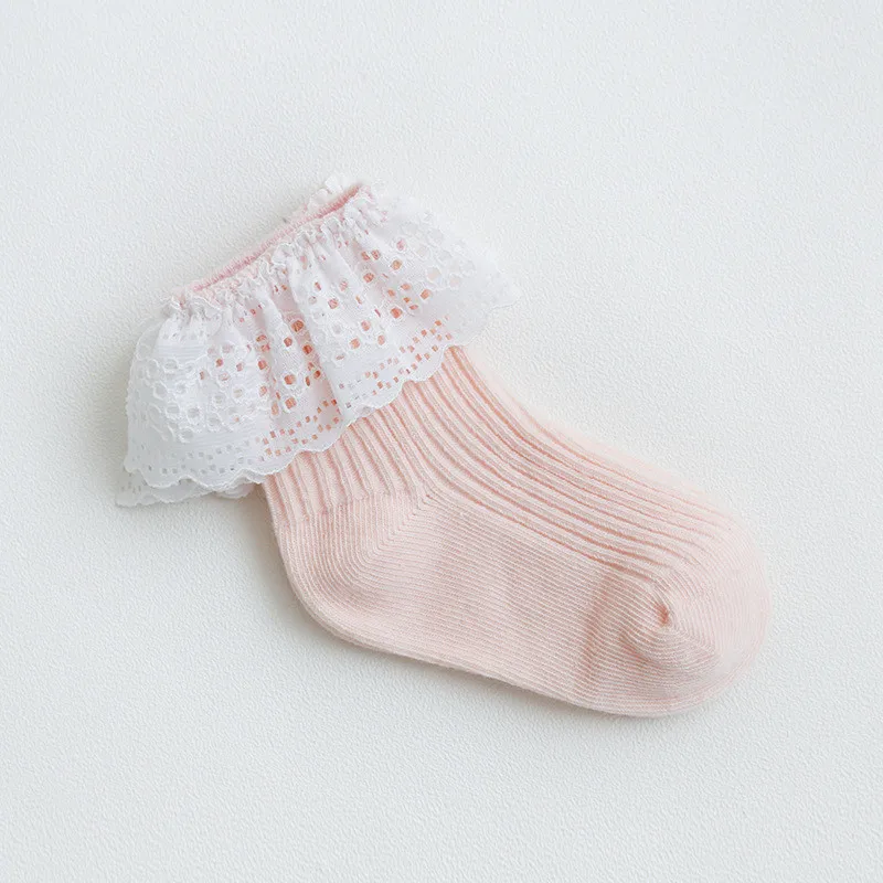 Носки из чесаного хлопка для новорожденных дышащие свободные и нескользящие