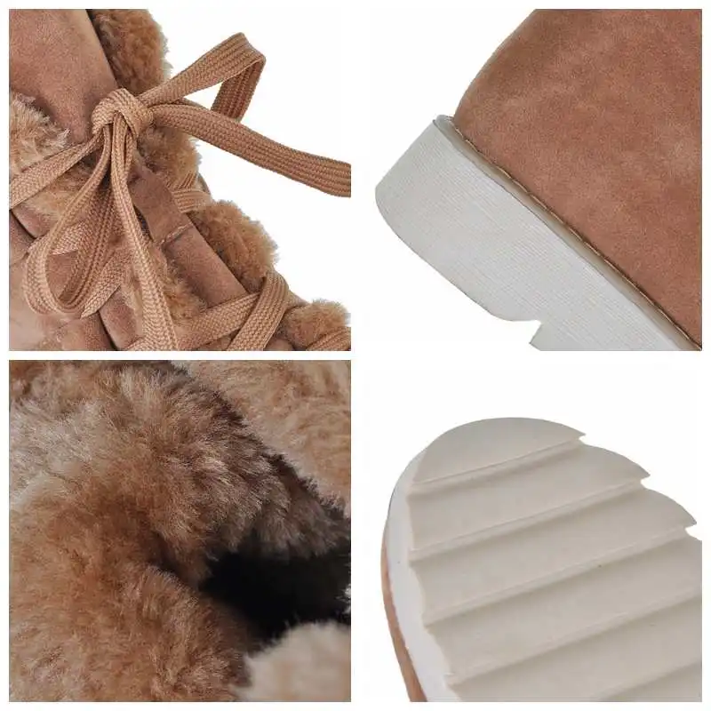 Женские теплые сапоги на танкетке REAVE CAT зимние австралийские до середины икры со