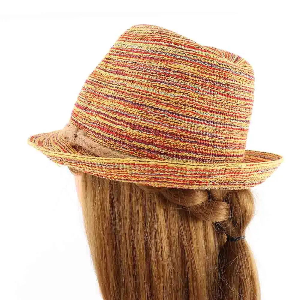 1 шт. популярная женская красивая разноцветная Соломенная пляжная летняя шляпа