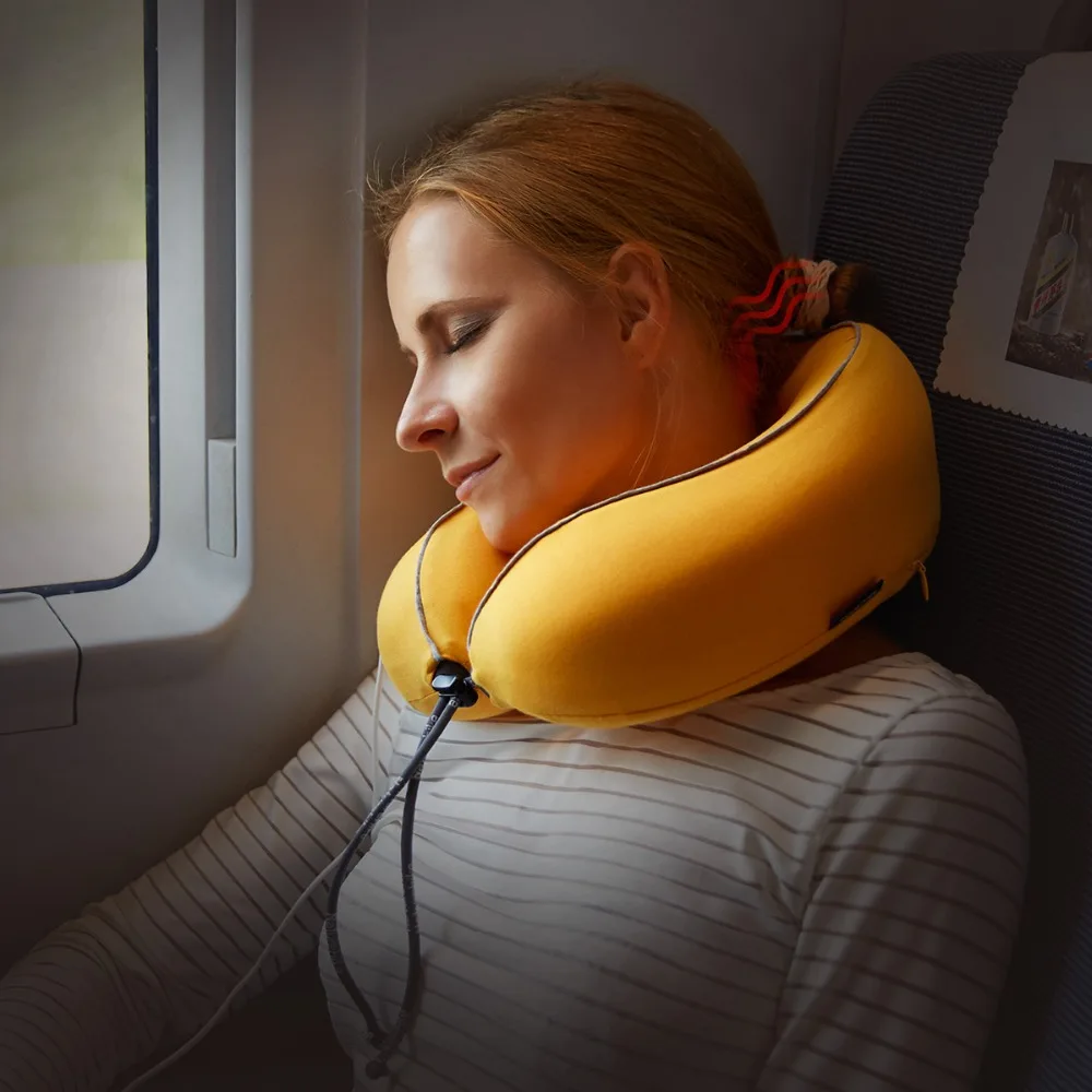 Массажная подушка Naturehike с эффектом памяти Вибрирующая U образная из пены для шеи