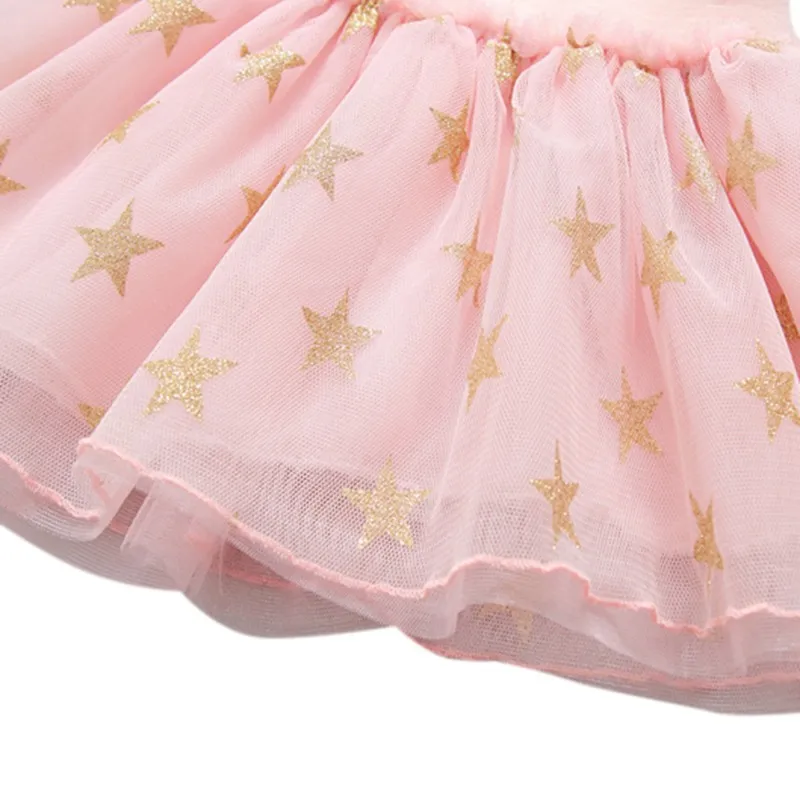 

Fashion Cute Baby Girls Summer Tutu Skirts Star Print Mesh Princess Girls Ballet Dancing Party Skirt Cotton Clothing
