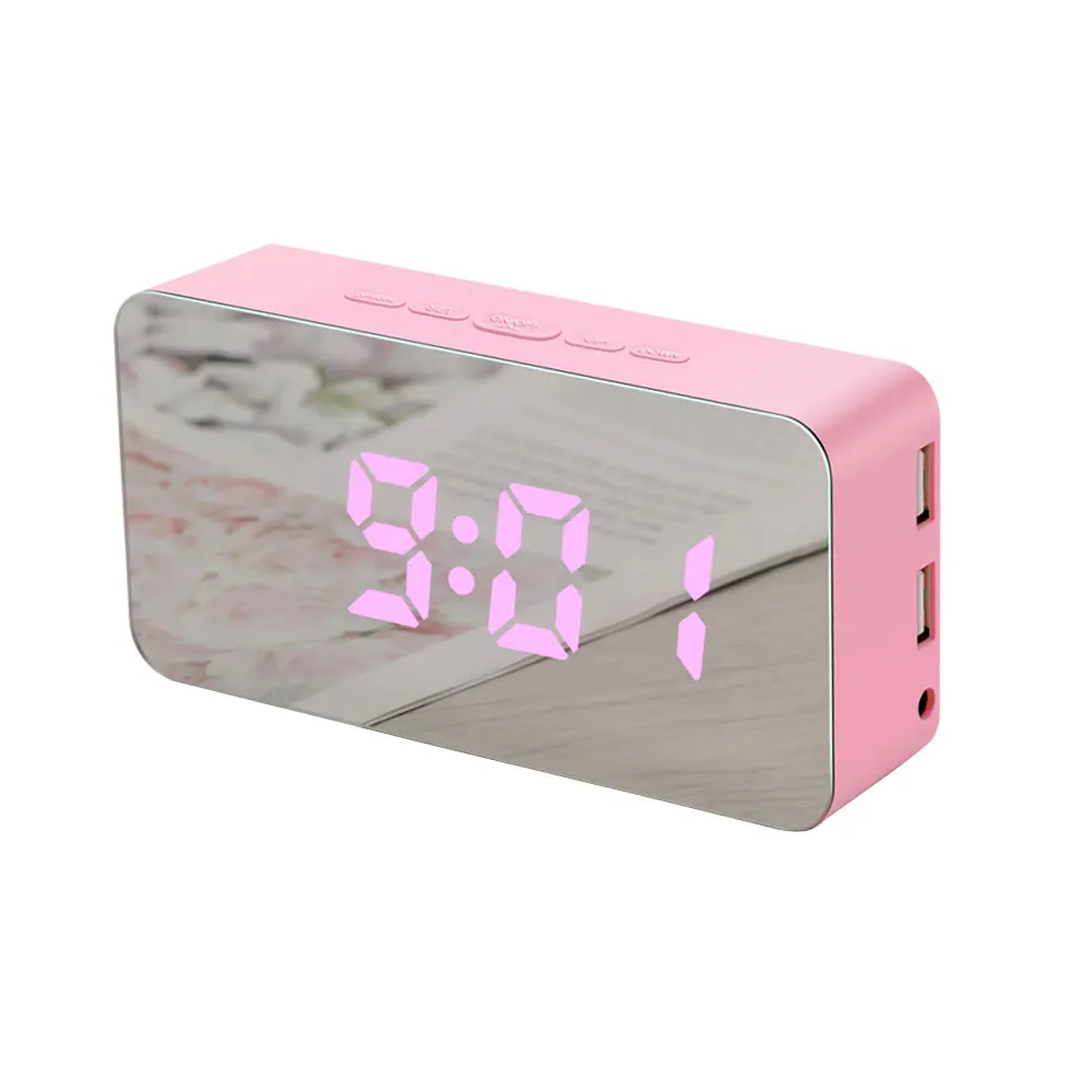 1 шт. цифровые часы будильник теплый домашний светодиодный Будильник с