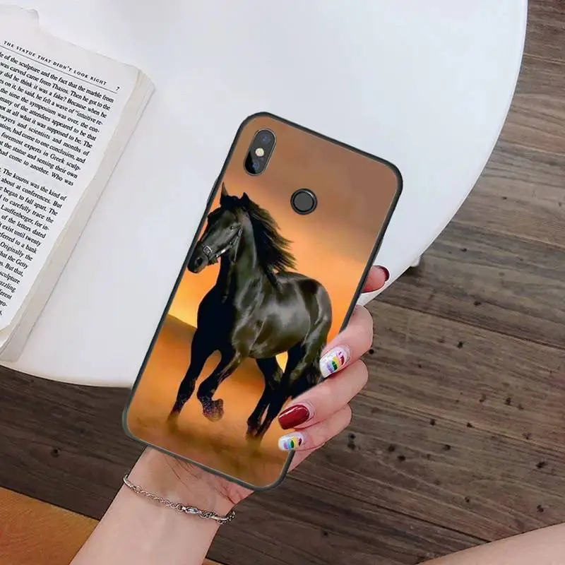 

Fine Horse Art Phone Case For Xiaomi Redmi mi note max 3 5 6 8 9 10 t S SE lite pro Soft Silicone Shell Cover Funda