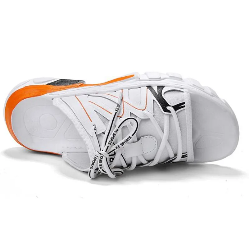 2019 Модные мужские пляжные сандалии обувь для влюбленных летние гладиаторы