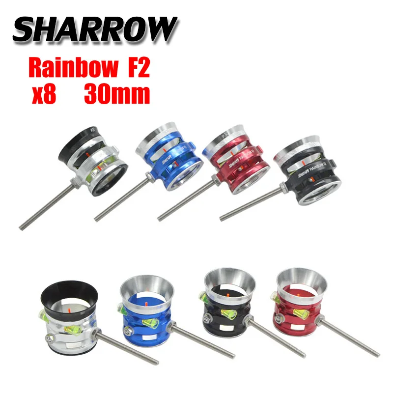 1 шт. стрельба из лука радуга комбинированный лук прицел 8x увеличение штифт