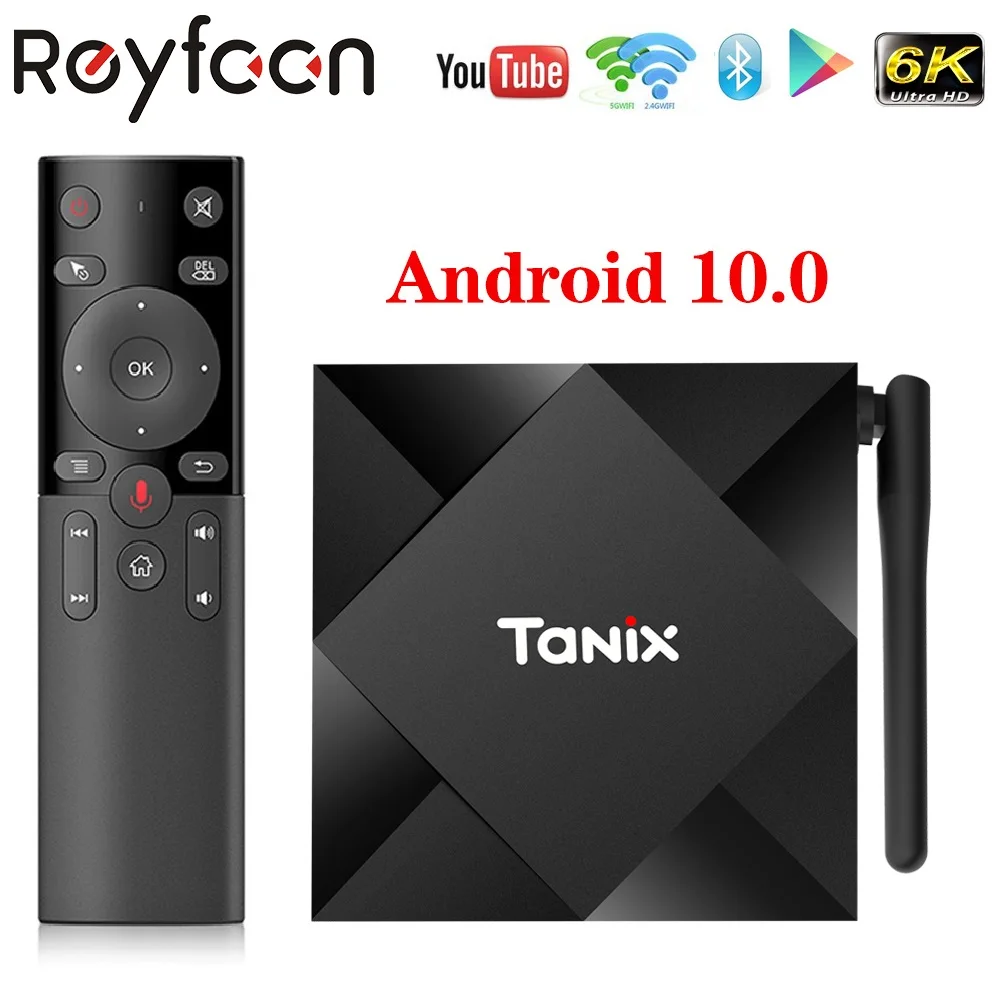 Tanix TX6S ТВ Box Android 10 Allwinner H616 4 ядра 2 г 5G двухъядерный процессор Wi Fi BT 0 4K Google плеер Youtube